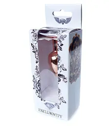 Анальна пробка - Jewellery Red Gold PLUG- Clear - мініатюра 5