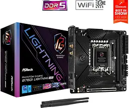 Материнська плата AsRock B760I LIGHTNING WIFI (B760I LIGHTNING WIFI) (Socket 1700, Intel B760, Mini-ITX) - мініатюра 6