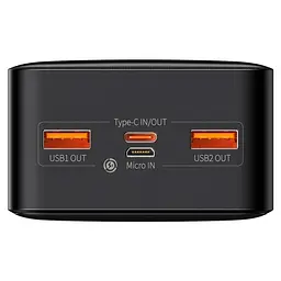 Портативний Акумулятор Power Bank Baseus 20000 mAh 15W Чорний (Оригінал) - мініатюра 4