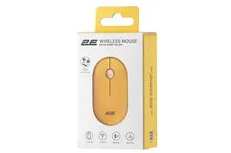Бездротова мишка для ноутбука 2E MF300 Silent WL/BT жовтий - мініатюра 6