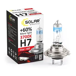 Автолампа галогенна Solar Starlight + 60% / H7 / 55W / 12V / 1 шт (1237)
