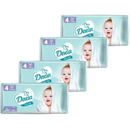 Набор подгузников Dada Extra Soft 4 (7-18 кг) 184 шт. (4 уп. х 46 шт.)