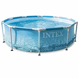 Басейн каркасний круглий 28206 Intex Metal Frame Pool 305*76 см 4485 літрів, в коробці (6941057420578)