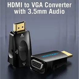 Перехідник HDMI to VGA/3.5mm Black (AIDB0) [170492] - мініатюра 2