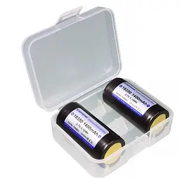 Акумулятор 18350 Keeppower P1835C3 1400 mAh (Чорний) - мініатюра 4