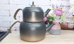 Двоярусний чайник O.M.S. Collection 8250-XL-Bronze (1,8/3,6 л.)
