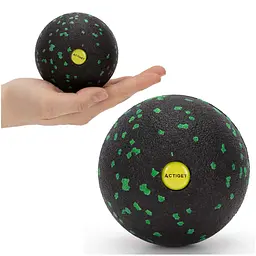 Масажний м'яч Actiget EPP 8 см ACT0096 Black/Green - мініатюра 3