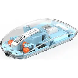 Миша WiWU WM105 Crystal Wireless Blue [100232] - мініатюра 2