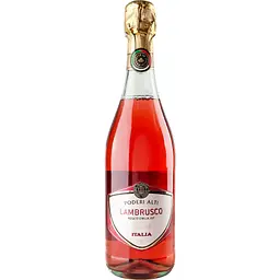 Вино ігристе Poderi Alti Lambrusco dell'Emilia рожеве напівсолодке 7.5% 0.75 л (954)