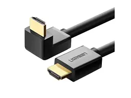 Кабель UGREEN HD103 90-Degree Angled Cable HDMI v2.0 2m Black (10173)