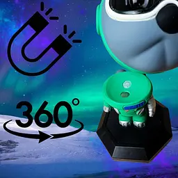 Нічник проектор зоряного неба Собака Астронавт Nebula Dog Projector проекція зірок та місяця з пультом - мініатюра 4