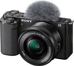 Бездзеркальний фотоапарат Sony ZV-E10 Kit 16-50mm f3.5-5.6 OSS Black (ILCZVE10LB.CEC) UA [92199] - мініатюра 2