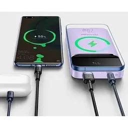 Портативна батарея Powerbank Baseus Wireless Charger Magnetic 10000 mAh 20W PPCX010005 Purple - мініатюра 5
