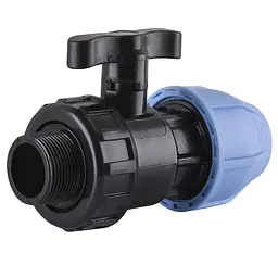 Кран кульовий ПНД Vsplast 40x1 1/4 '' ЗР 6003 000014148 - мініатюра 2