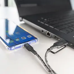 Кабель 4smarts 310 USB + USB Type-C - USB Type-C (M/M), 1.5 м, Чорний (4250774954856) - мініатюра 2
