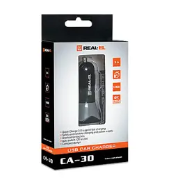 Зарядний пристрій REAL-EL CA-30 black (EL123160011) - мініатюра 7