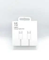 Зарядний пристрій із кабелем No Brand iPhone 15/16 20 Вт Type-C to Type-C 1 м White (V4T-0031-97) - мініатюра 3