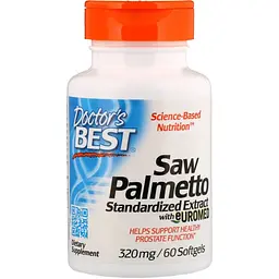 Екстракт Со Пальметто Doctor's Best Saw Palmetto 320 мг 60 капсул