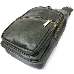 Зручна жіноча сумка з однією лямкою через плече з екошкіри Vintage 17,5х29х8 см sum0026953 - мініатюра 6