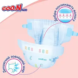Упаковка підгузків Goo.N Plus NB (0-5 кг) 152 шт. (76 шт. х 2 шт.) - мініатюра 10
