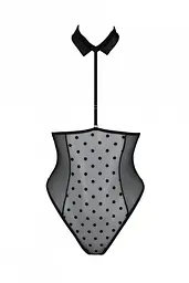 Еротичне боді Passion TRISHA BODY, XXL/XXXL, black, з відкритими чашками - мініатюра 3