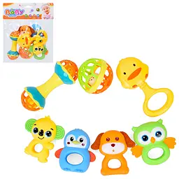 Набір брязкалець A-toys 7 шт. з прорізувачами 508-157