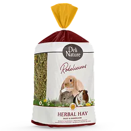 Травʼяне сіно для гризунів із сушеною ромашкою такульбабою Deli Nature Rodelicious Herbal HayDaisy&Dandelion