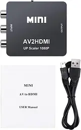 Конвертер QGECEN AV RCA в HDMI 720P/1080P для DVD, PS2, VCR, Wii - мініатюра 2