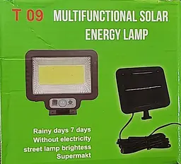 Вуличний світильник акумуляторний ліхтар T 09 Multifunctional Solar Energy Power на сонячній батареї - мініатюра 10