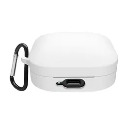 Силіконовий чохол для навушників Xiaomi Redmi Buds 6 Active, Hang Case, білий, ультратонкий захисний кейс товщиною 2 мм, захист від подряпин, пилу та ударів, компактний, з карабіном для кріплення, ArmorStandart (ARM81091)