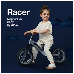 Біговел дитячий Qplay Racer з надувними колесами чорно-червоний (B-300BlackRed) - мініатюра 2