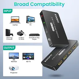 HDMI-перемикач 4K на 3 входи та 1 вихід із пультом - мініатюра 3