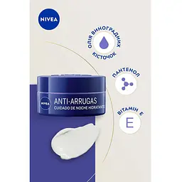 Крем для обличчя нічний Nivea проти зморшків + зволоження 35+ 50 мл (81183) - мініатюра 5