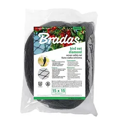 Сітка для захисту від птахів Bradas DIAMOND 20 г/м² 4x10 м, ткана, 15 x 15 мм (AS-BN20151504010)