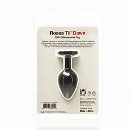 Анальна пробка Roses Til Dawn Silicone Anal Plug Medium BMS Factory SX3148 104333 - мініатюра 2