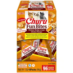 Ласощі для котів Inaba Churu Fun Bites рулет з куркою 12 г 8 шт.