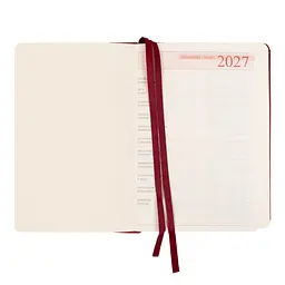 Діловий блокнот Leo Planner твердий А5 датований 2027 Persona 252748 368 аркушів бордовий - мініатюра 4
