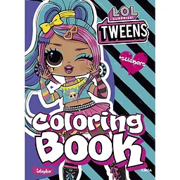 Дитяча книжка-розмальовка "Tweens Emma Emo" LCB8 зі стікерами