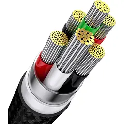 Кабель Baseus Flash Series Ⅱ 3-in-1 Cable USB to MicroUSB+Lightning+Type-C 66W 1.2m CASS040001 Black - мініатюра 4