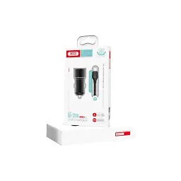 Зарядний пристрій XO 1xUSB + cable USB to USB-C TZ09 black (6920680873500) - мініатюра 2