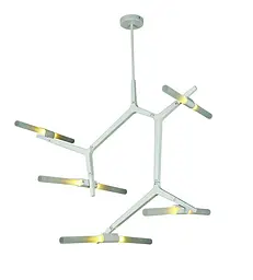 Люстра стельова Levistella 756LPR189-10 WH, 10xG9, білий, метал, скло, сучасний стиль