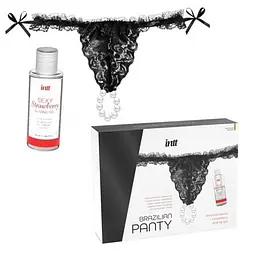 Набір Intt з трусиків та лубриканта Brazilian Panty - мініатюра 2