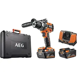 Дриль-шурупокрут AEG акумуляторний безщітковий ударний 18 В 4 Аг (BSB18C2BLLI-402C)