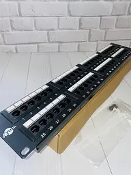 Патч-панель ATcom P6048 19" 48хRJ-45 UTP 2U cat.6 - мініатюра 4