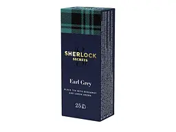 Чай пакетований зелений Sherlock Secrets Earl Grey 50 (2 г) 25 пакетиків