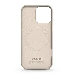 Силиконовый чехол с MagSafe для Apple iPhone 16 Pro, ICON2 MagCase, бежевый, противоударный, панель с мягкой подкладкой, защита всего корпуса, поддержка беспроводной зарядки, совместим с защитными стеклами и пленками, ArmorStandart (ARM80190) - мініатюра 2