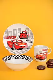 Тарілка дитяча супова порцелянова Limited Edition Cars 15см (YF6032-2) - мініатюра 3