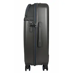 Валіза середня Semi Line T5736-2 24 дюйми ABS/текстиль 67×45×25 см Темно-коричневий/Блакитні лінії - мініатюра 5