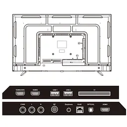 Телевiзор Mystery TV 55 MTV-5560UDT2 4K/Android 11/DVB-T2/2xUSB 2.0/3хHDMI/CI-слот/Wi-Fi/Black - мініатюра 3