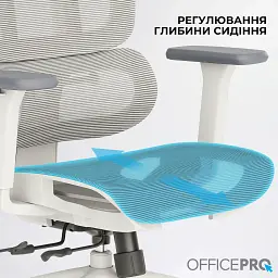 Офісне крісло OfficePro Skyline OC680-W-LG-LG (OC680-W-LG-LG) - мініатюра 11